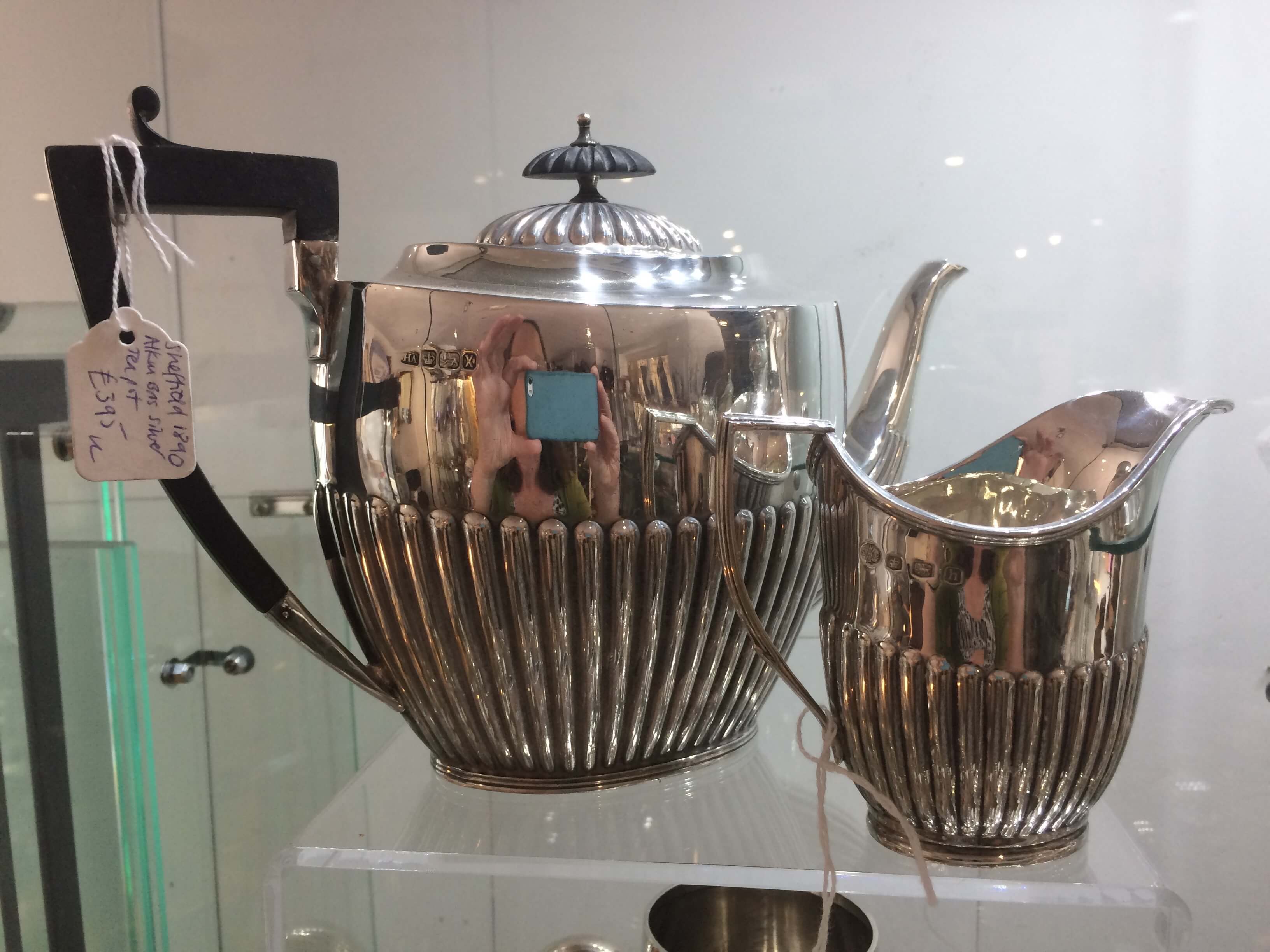 Silver Tea Pot and Jug